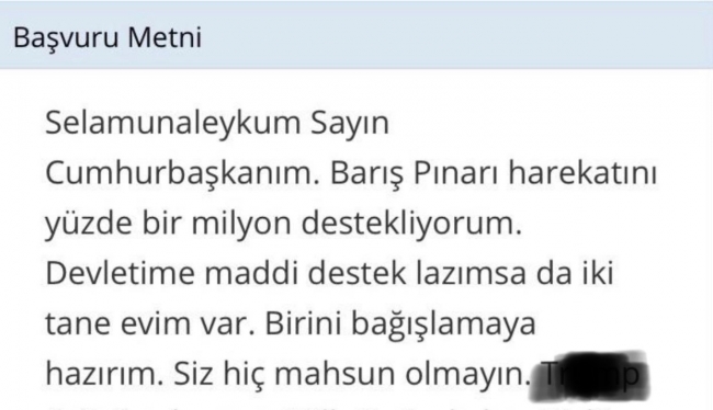 Barış Pınarı Harekatı'yla ilgili CİMER'e destek mesajları yağdı